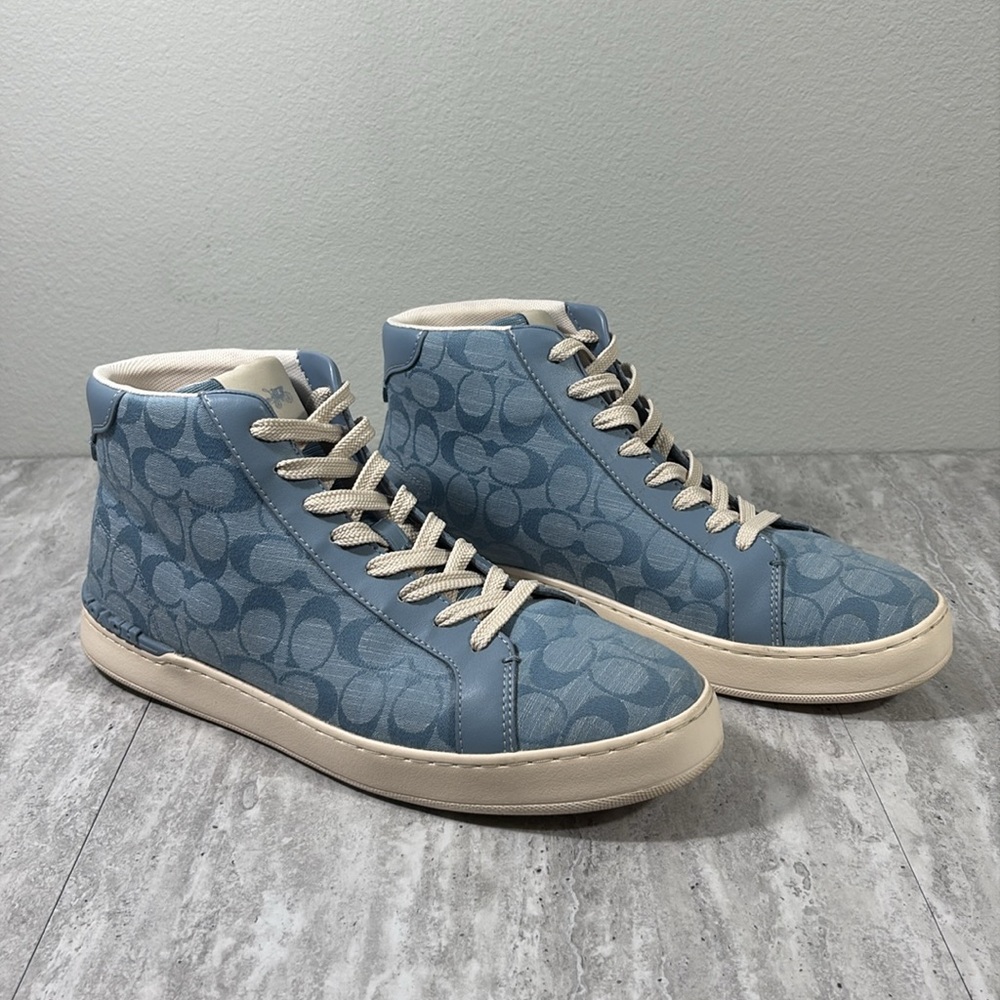 Coach Clip High Top Sneaker, Men’s sz 11, Cornflower Blue - Picture 2 of 13